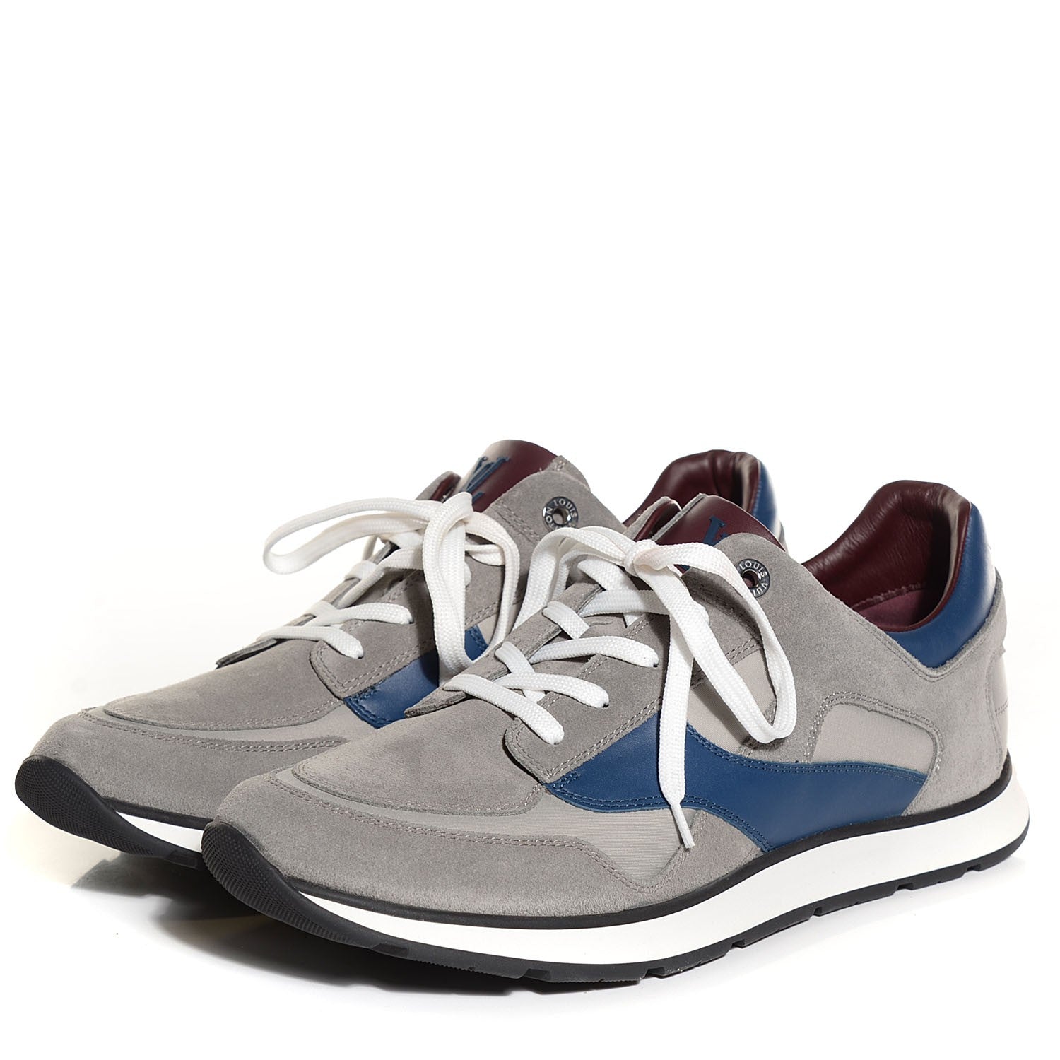 Louis Vuitton Suede Miles Sneakers 8.5 Gris 3 of 8