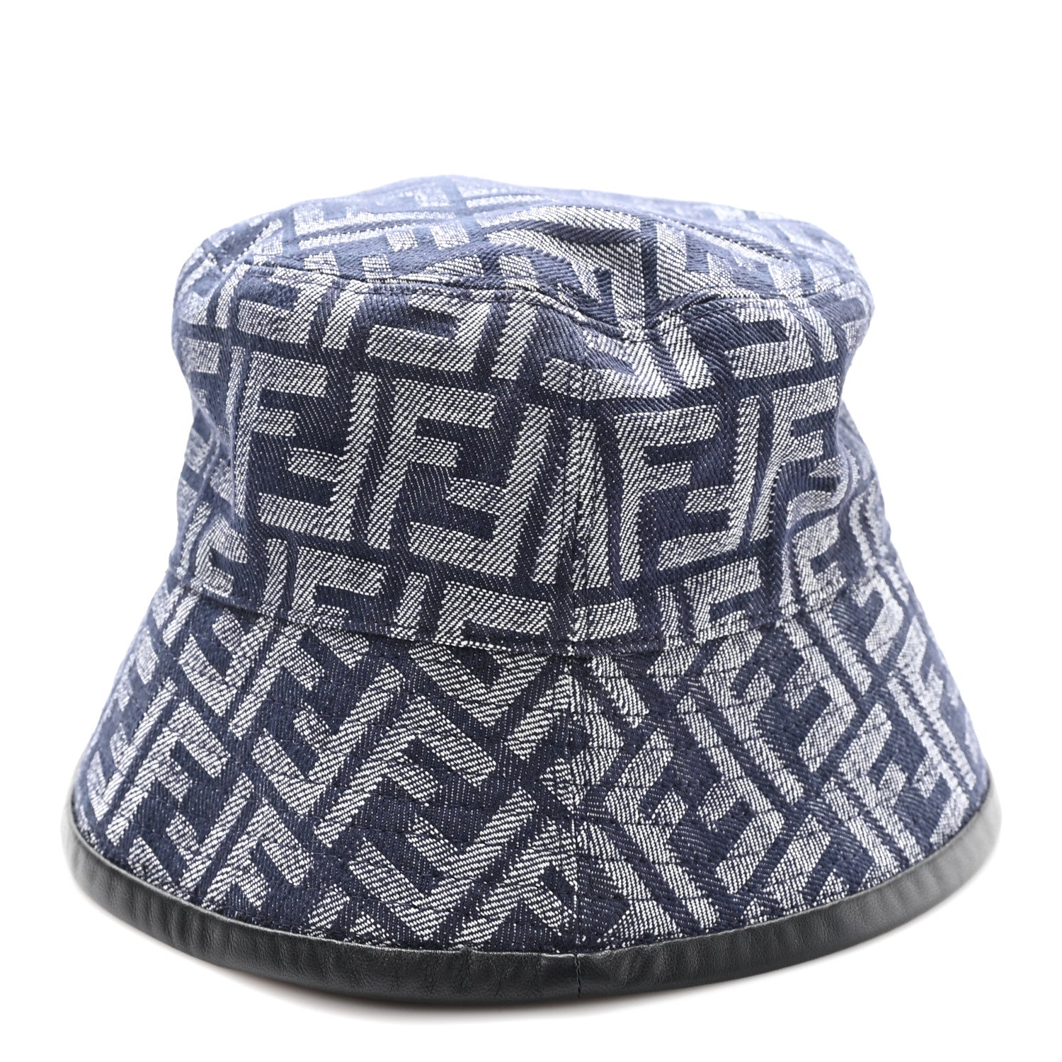 Fendi Denim FF Bucket Hat L Black 6 of 8