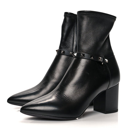 Valentino Garavani Nappa Rockstud 70mm Ankle Boots 37.5 Black 3 of 9