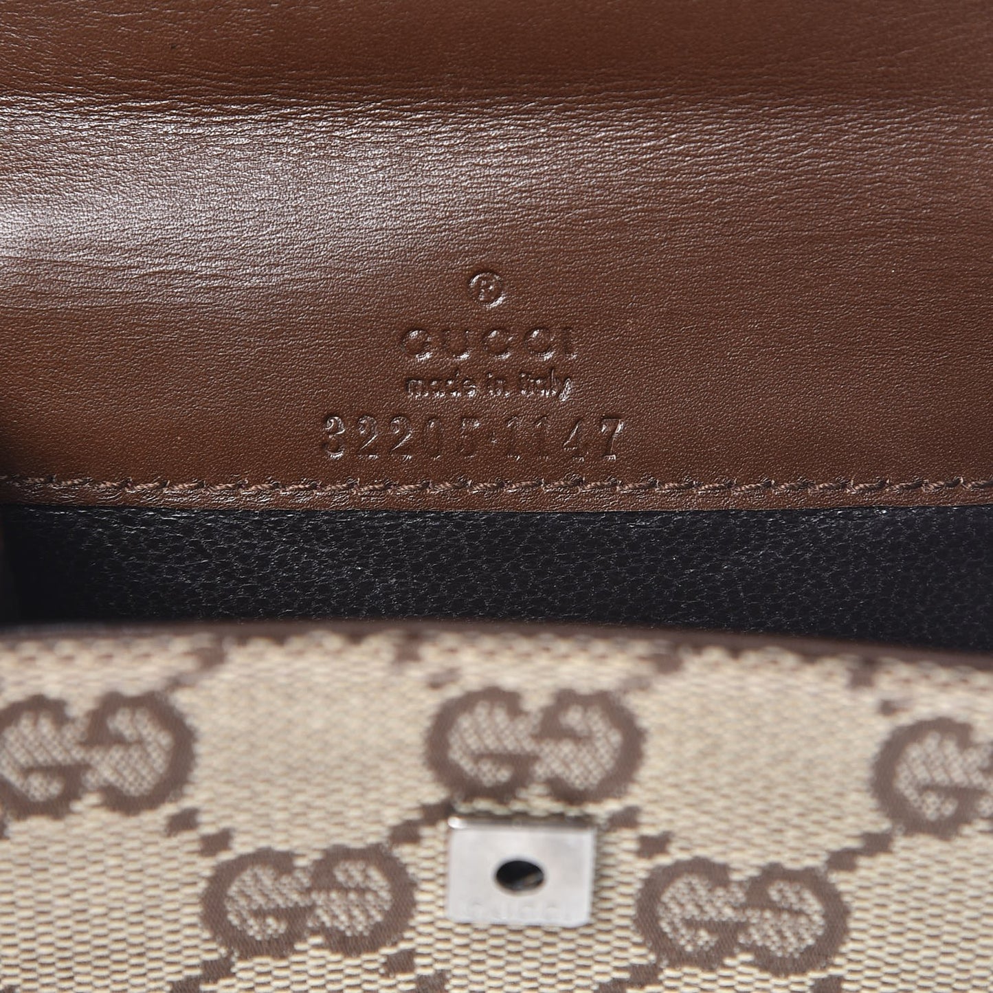 Monogram Coin Purse Brown
