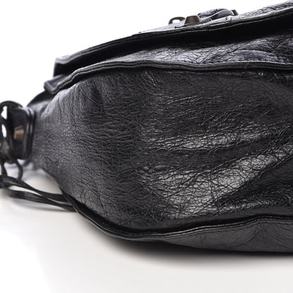 Balenciaga Agneau Classic Hardware Neo Folk Messenger Black 9 of 10