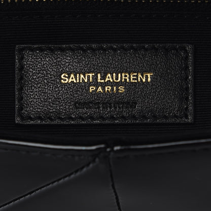 Saint Laurent Patent Patchwork Monogram Medium Jamie Black 6 of 9