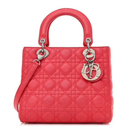 Christian Dior Lambskin Cannage Medium Lady Dior Pink 1 of 11