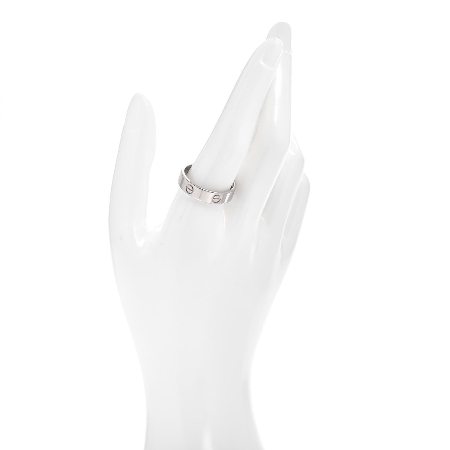 18K White Gold 5.5mm LOVE Ring 65 11
