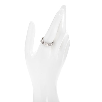 Cartier 18K White Gold 5.5mm LOVE Ring 65 11 2 of 4