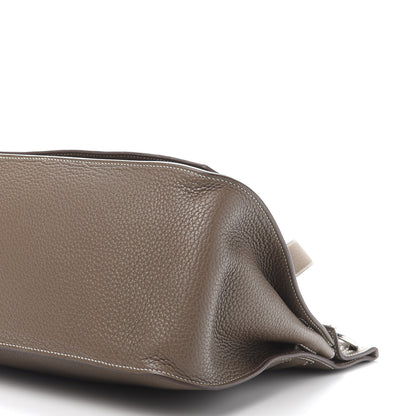 Hermes Taurillon Clemence Jypsiere 34 Etoupe 9 of 13