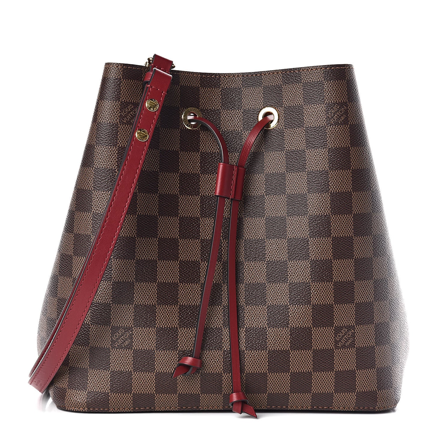 Damier Ebene Neonoe MM Cherry Berry