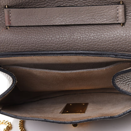 Chloe Grained Lambskin Mini Drew Shoulder Bag Motty Grey 4 of 4