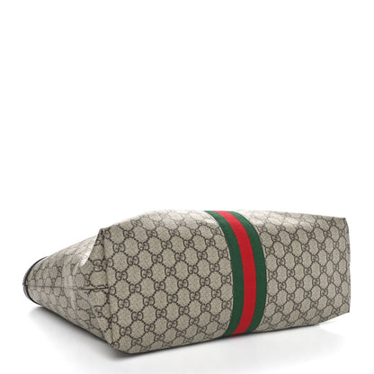Gucci GG Supreme Monogram Medium Ophidia Shopping Tote Brown 4 of 11