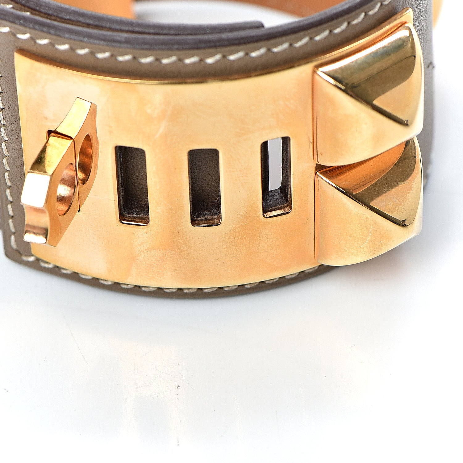 Hermes Swift Collier De Chien CDC Bracelet T2 Etoupe 9 of 9