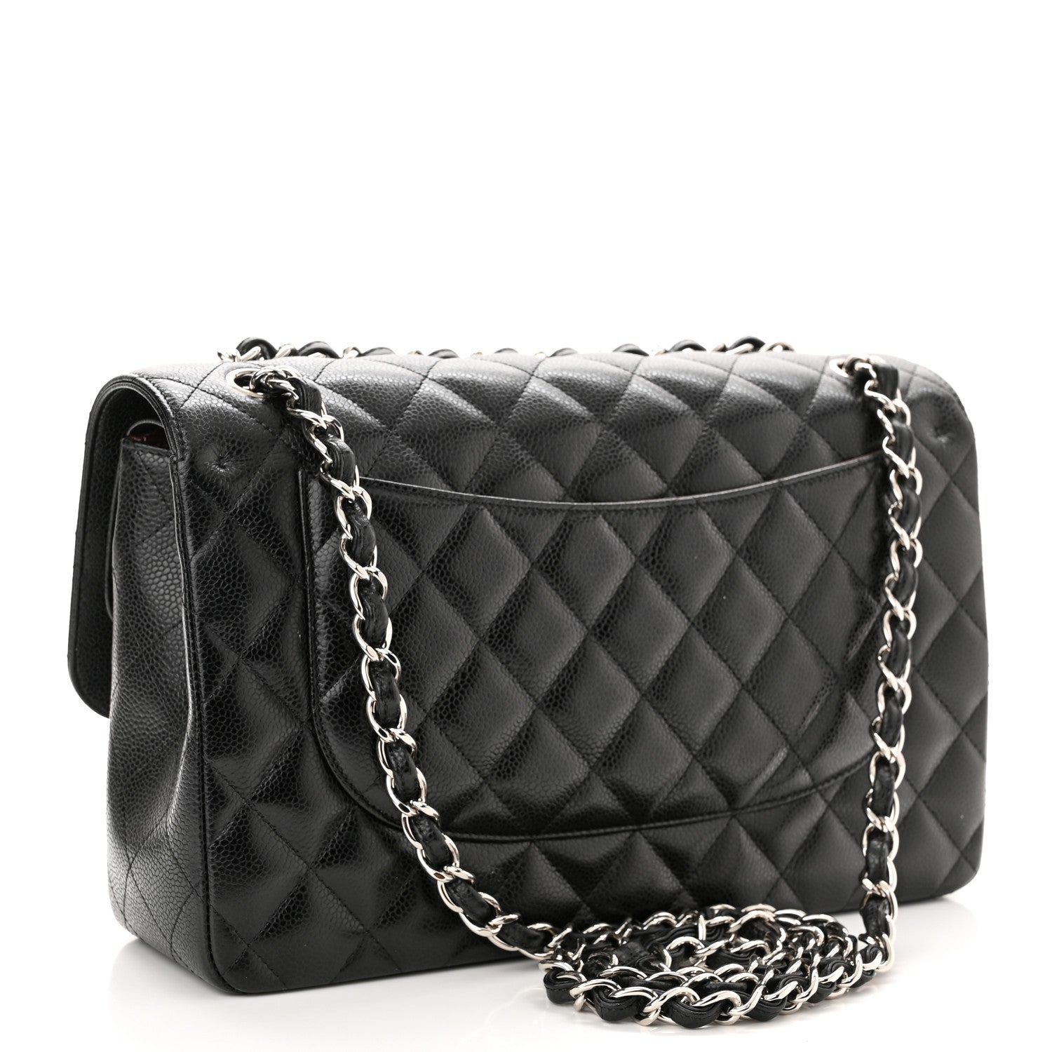 Chanel Caviar Quilted Jumbo Double Flap Black 3 of 11
