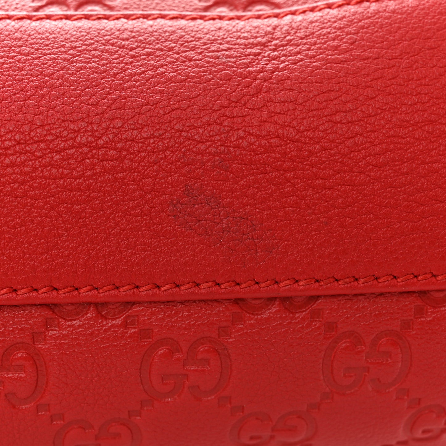 Guccissima Small Joy Tote Red