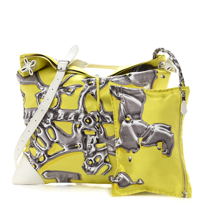 Hermes Silk Vif Argent Silky City 33 PM Lime 1 of 10