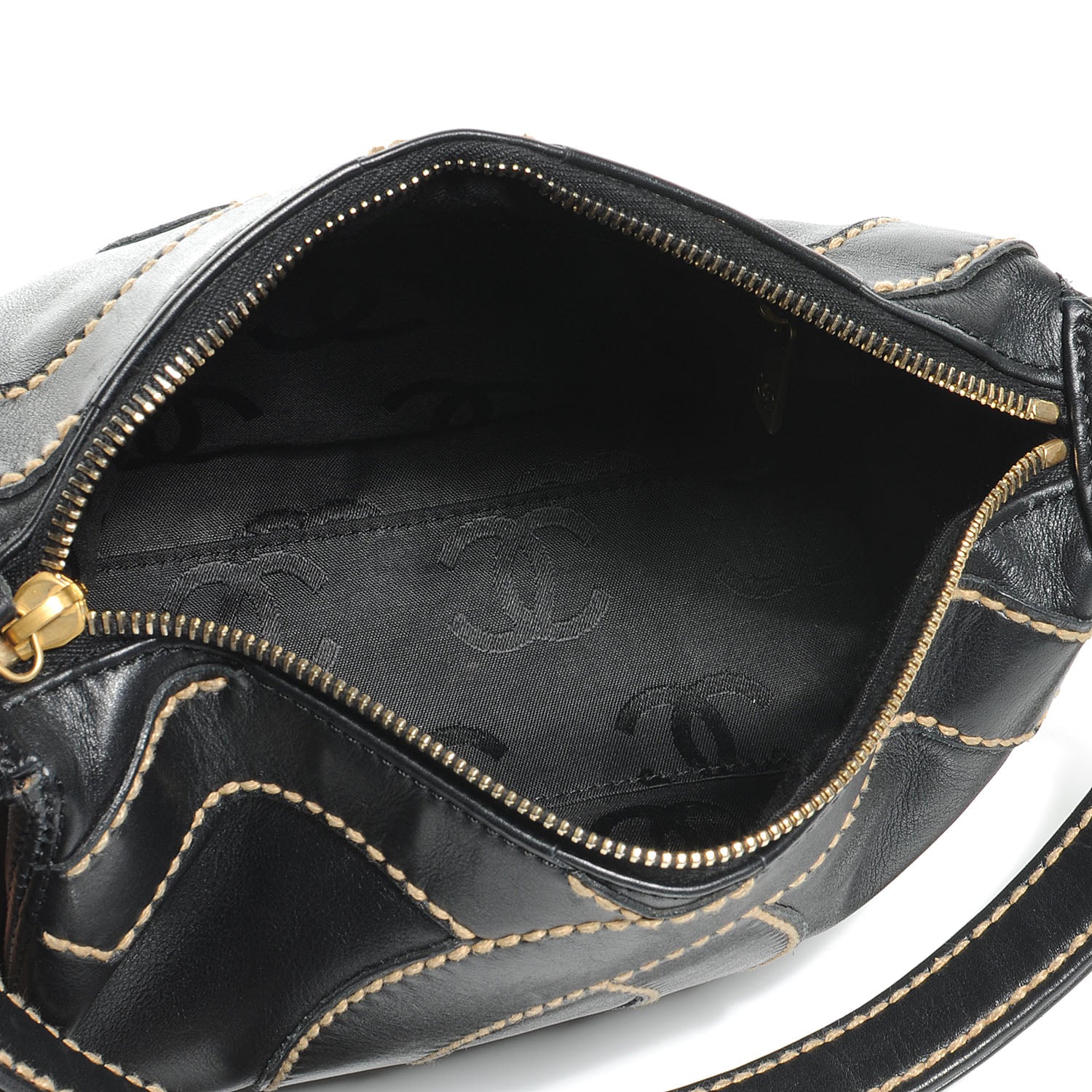 Chanel Caviar CC Stitched Small Hobo Black 5 of 7