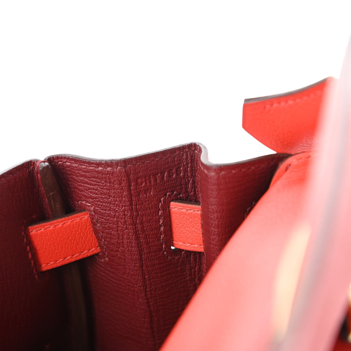Evercolor Verso Kelly Retourne 32 Capucine Rouge H