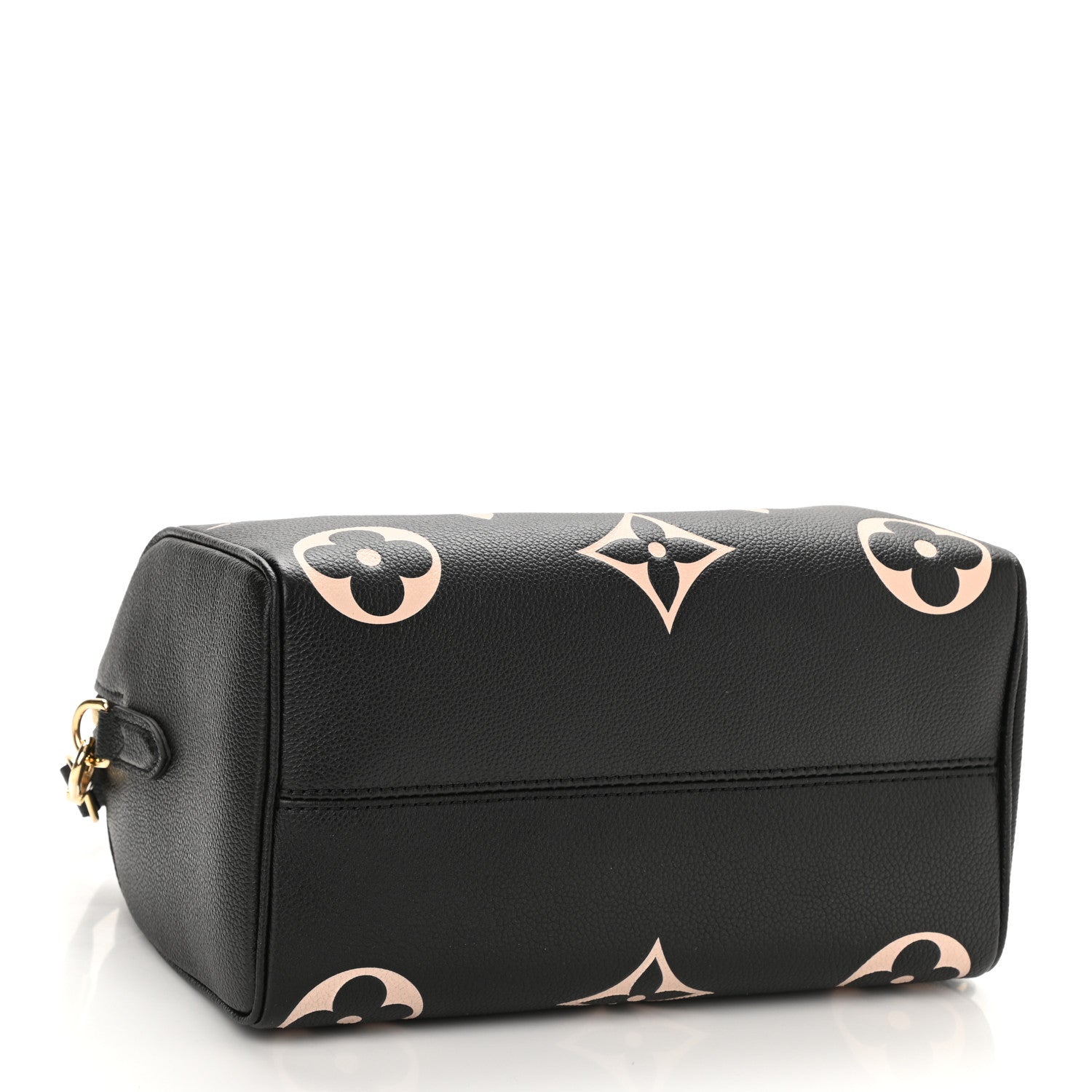 Louis Vuitton Empreinte Monogram Giant Speedy Bandouliere 25 Black Beige 4 of 7