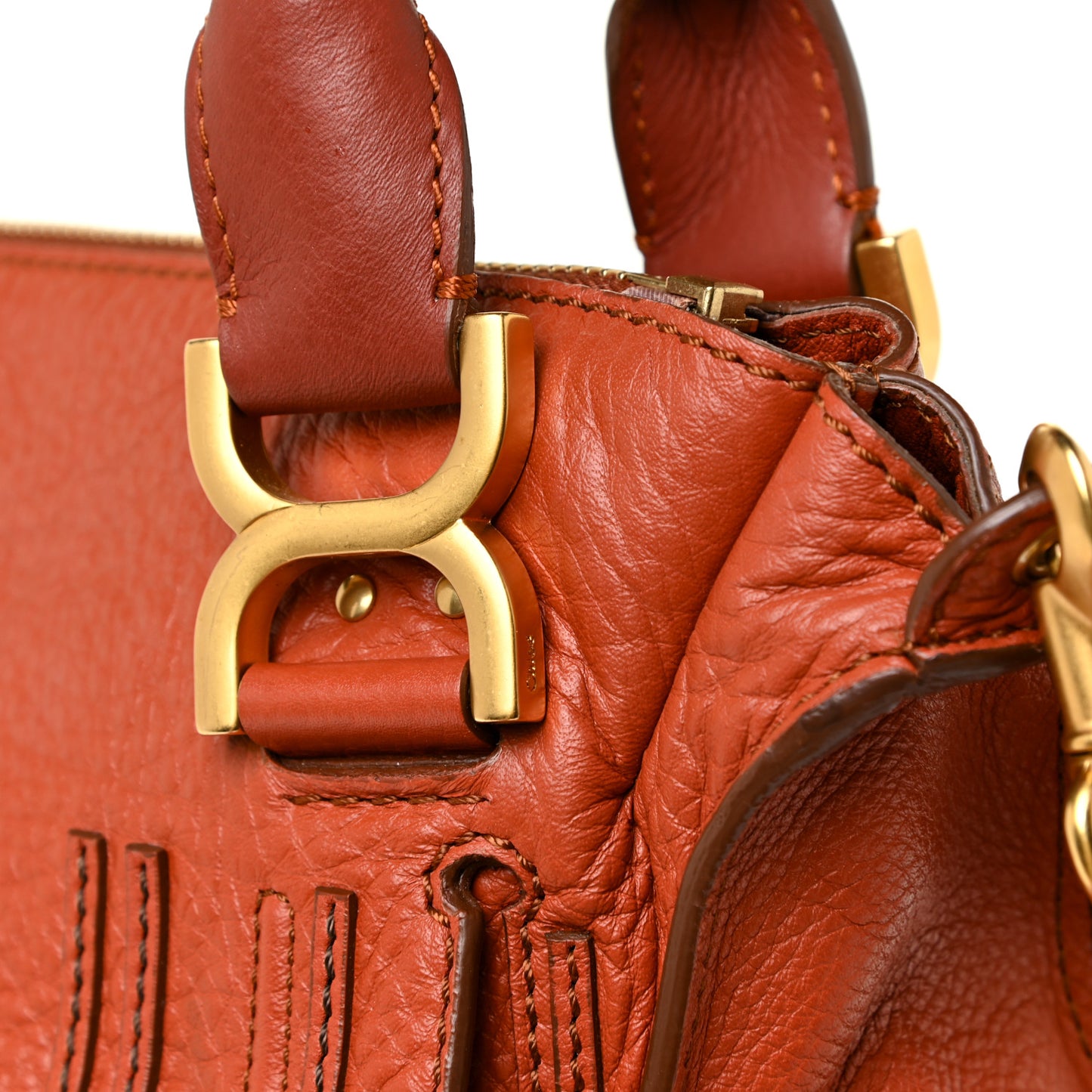 Calfskin Small Marcie Satchel Maple Leaf