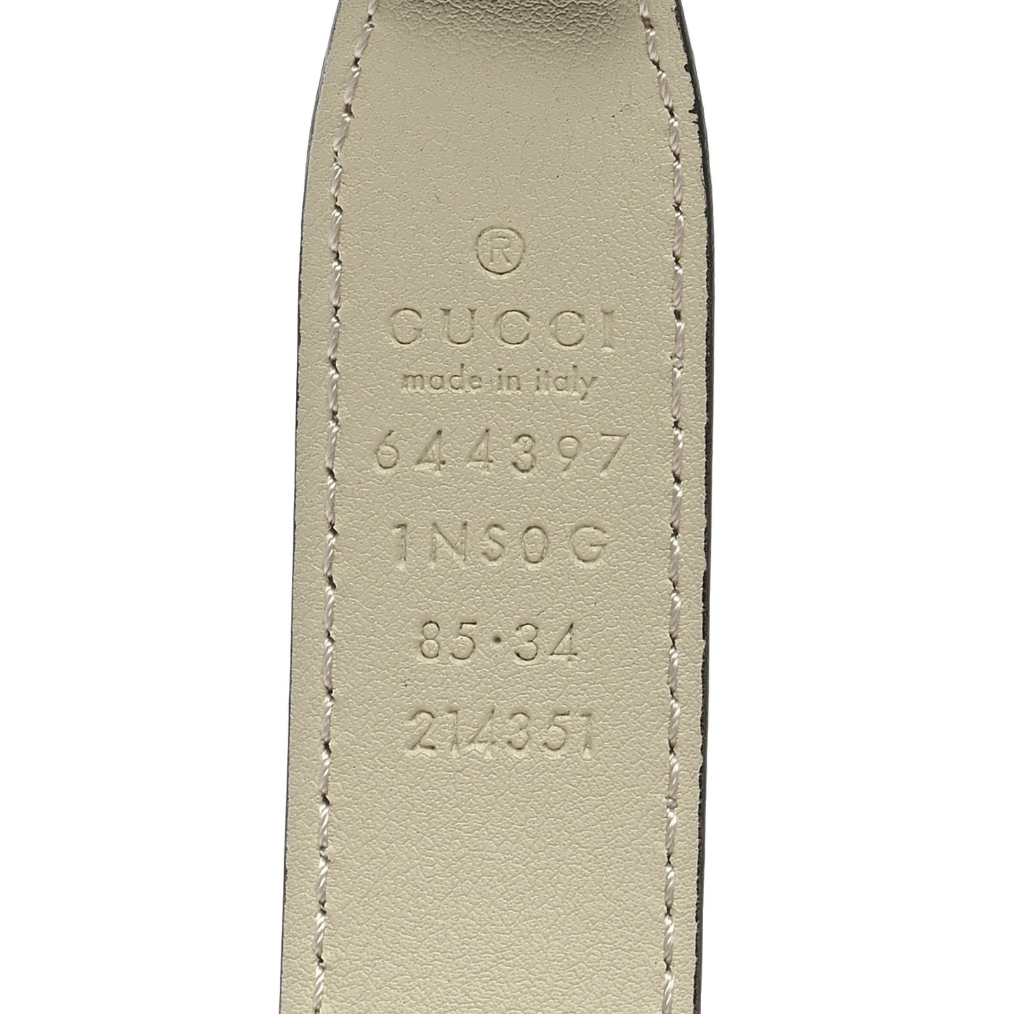 Efesto Leather Womens Horsebit 15/23mm Belt 85 34 Mystic White