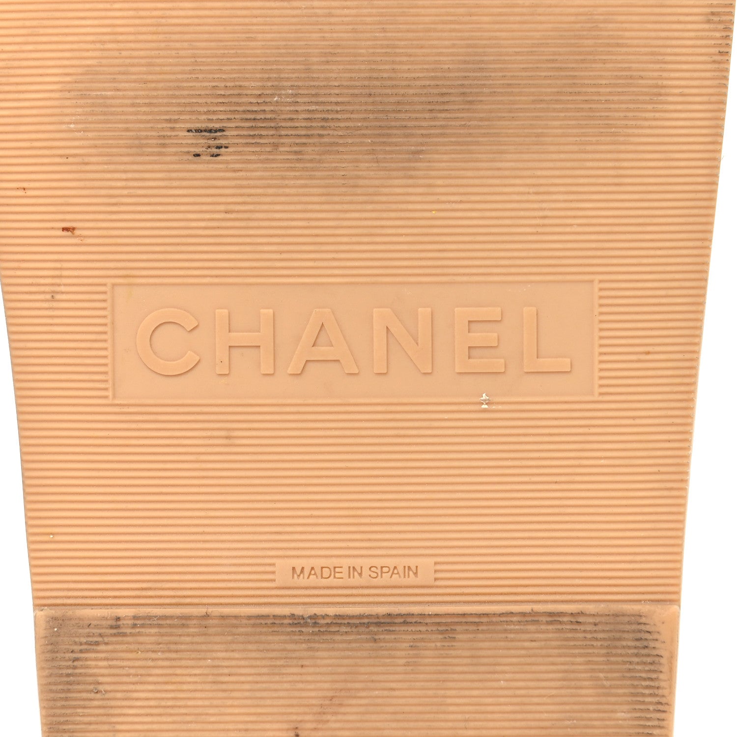 Chanel Lambskin Espadrille Sandals 37 Beige 8 of 9