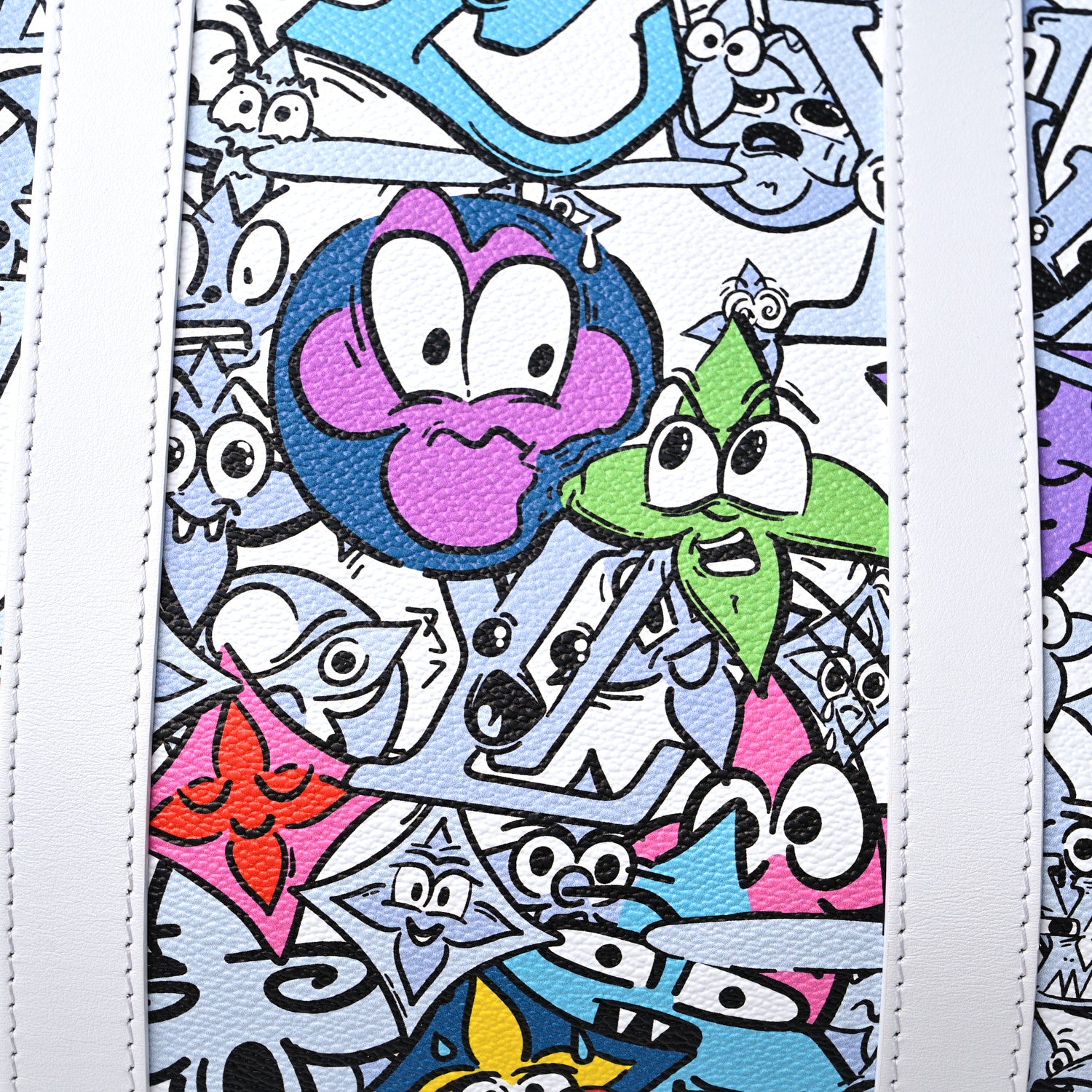 Louis Vuitton Monogram Comics Keepall Bandouliere 50 Multicolor 9 of 10