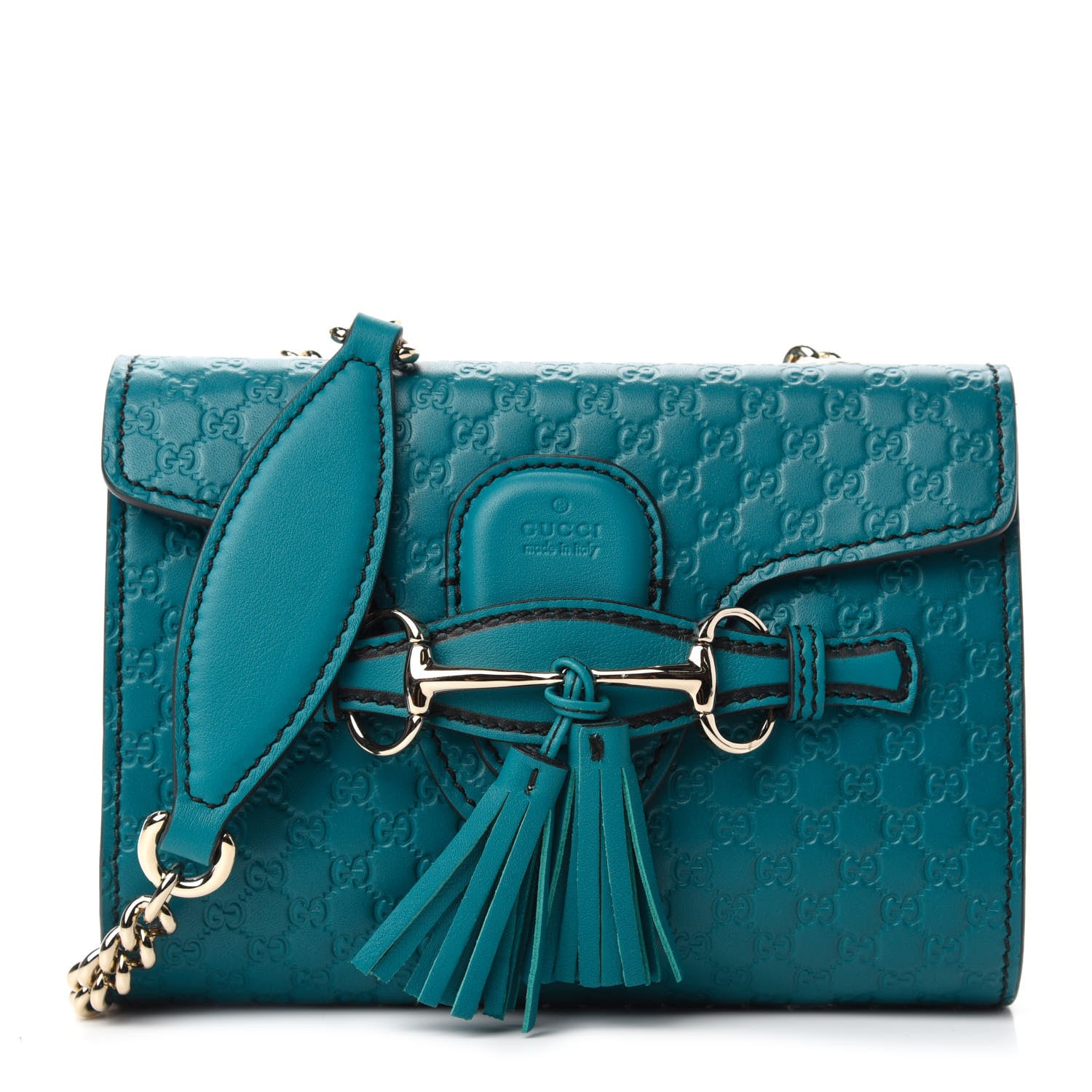 Gucci Microguccissima Mini Emily Shoulder Bag Deep Cobalt 1 of 10