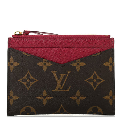 Louis Vuitton Monogram Zipped Card Holder Fuchsia 1 of 6