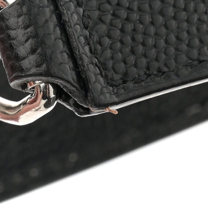 Saint Laurent Grain De Poudre Textured Mixed Matelasse Triquilt Small Monogram Satchel Black 13 of 13