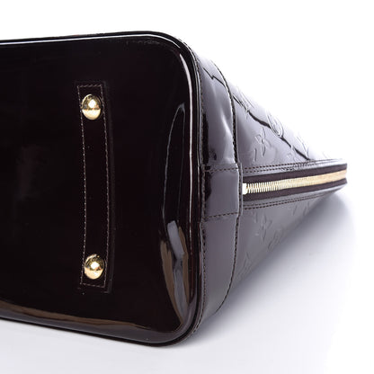 Louis Vuitton Vernis Alma MM Amarante 9 of 10
