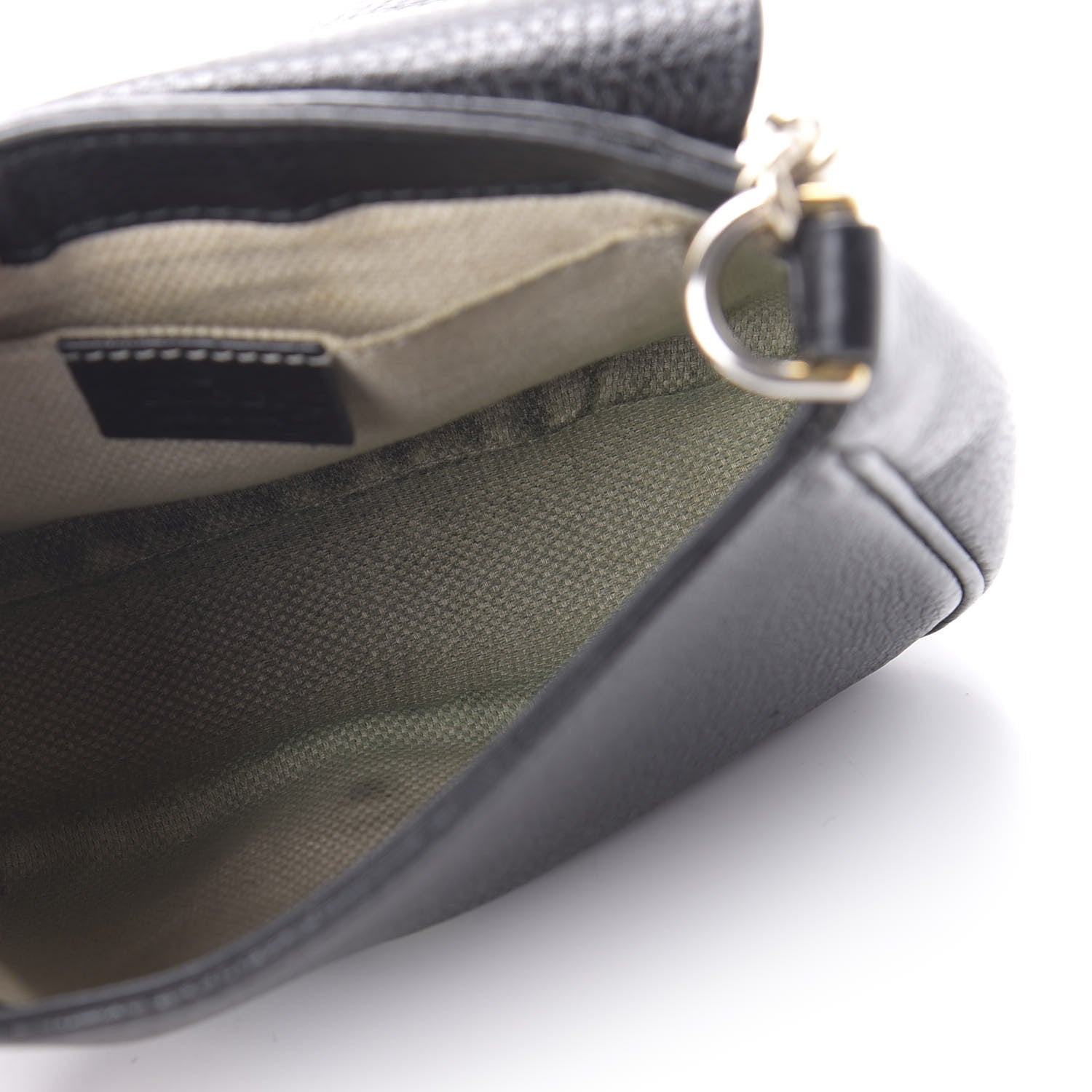 Gucci Pebbled Calfskin Small Soho Flap Crossbody Black 5 of 10