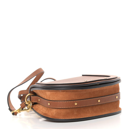 Chloe Calfskin Suede Small Nile Bracelet Bag Caramel 7 of 12