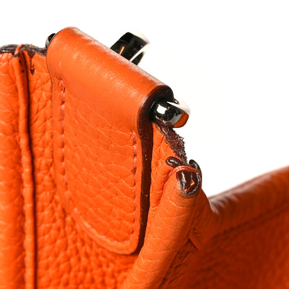 Hermes Taurillon Clemence Evelyne III PM Orange 11 of 12