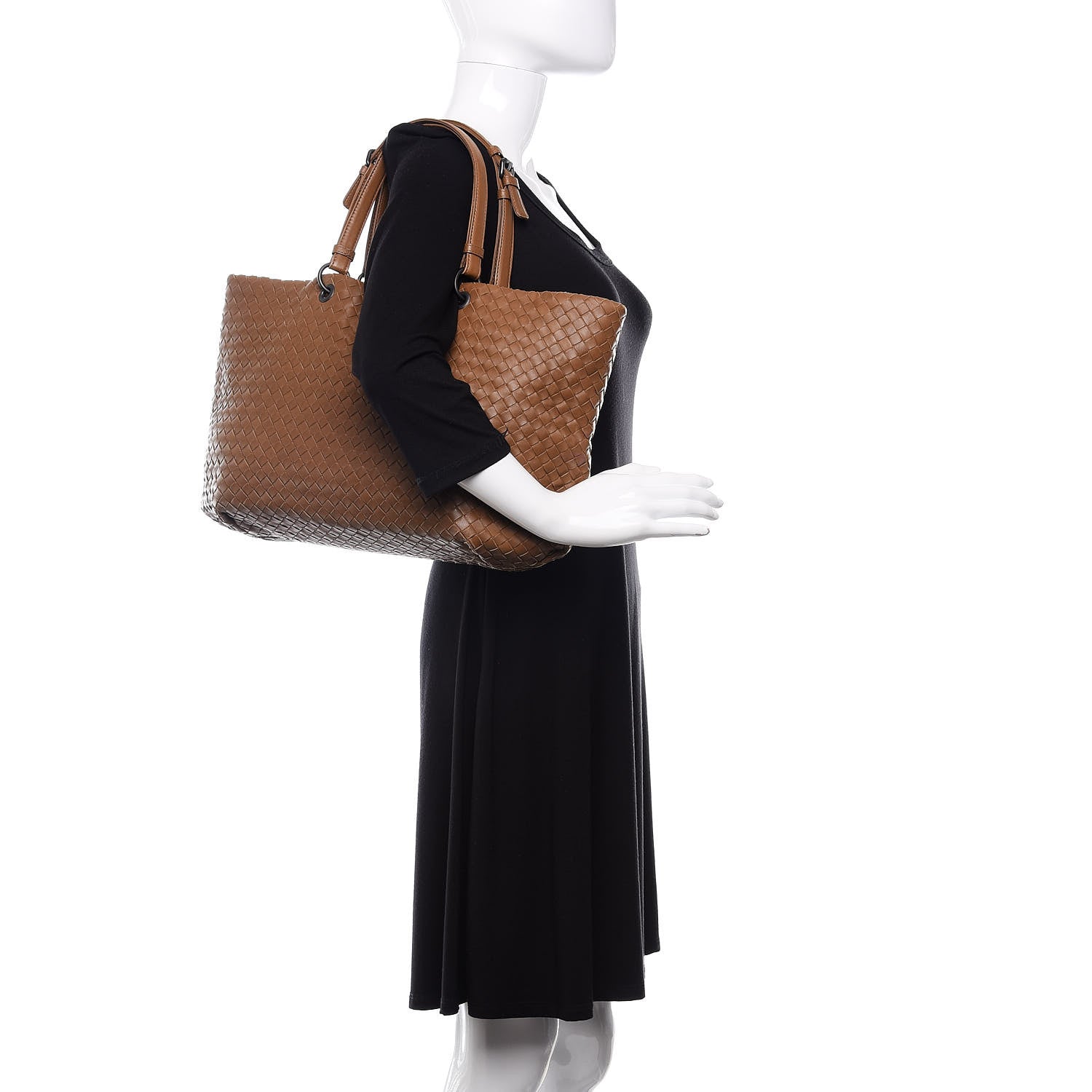 Bottega Veneta Nappa Intrecciato Large Capri Tote Maple 2 of 14