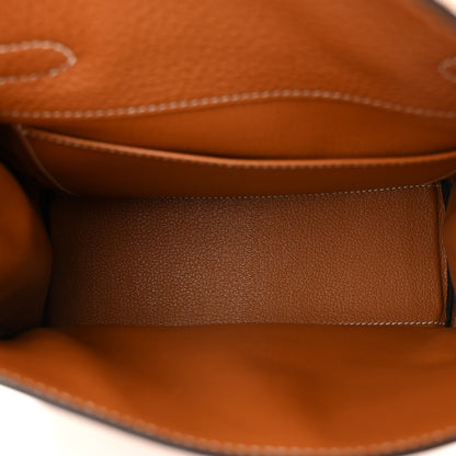 Hermes Taurillon Clemence Kelly Ado Backpack Toffee 5 of 9