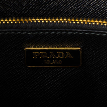 Prada Saffiano Bow Flap Wallet Nero Black 6 of 7