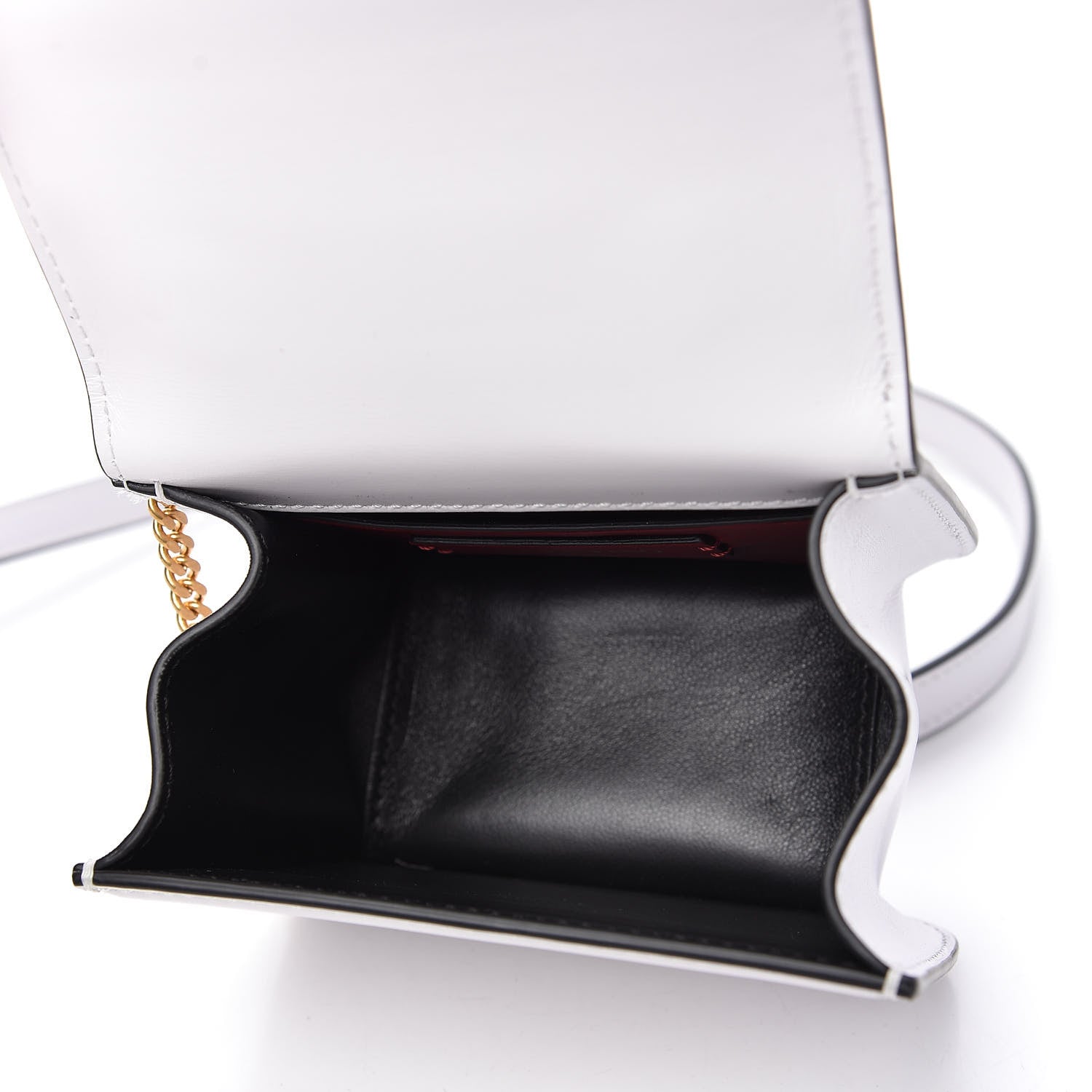Valentino Garavani Smooth Calfskin Micro VSling Shoulder Bag White 5 of 10