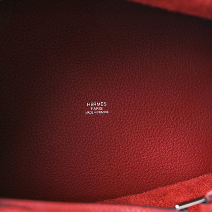 Hermes Taurillon Clemence Picotin Lock 22 MM Brique 5 of 10
