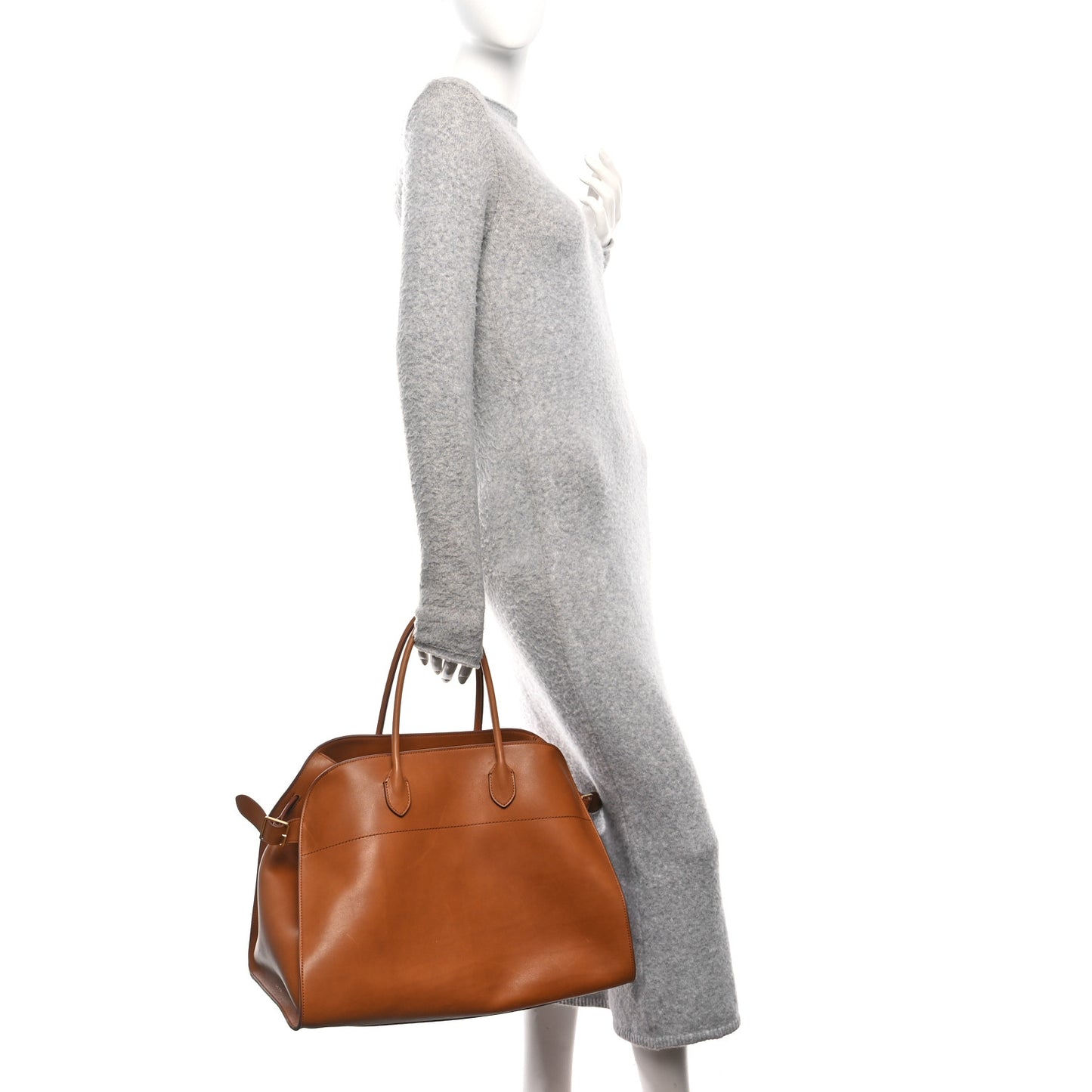 Polished Saddle Calfskin Soft Margaux 17 Cuir