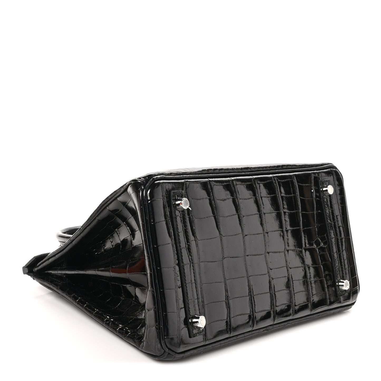 Shiny Niloticus Crocodile Birkin 30 Black