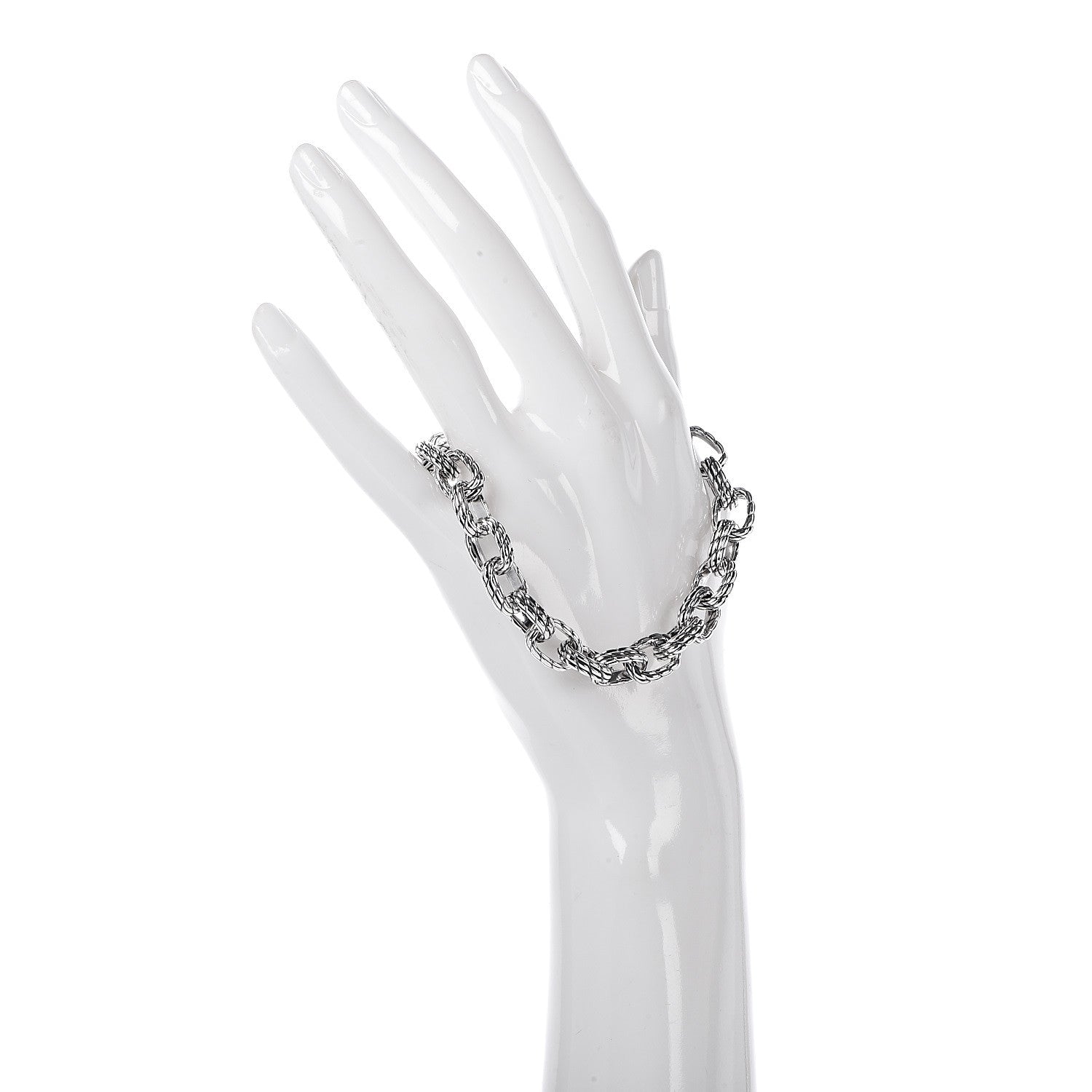 David Yurman Sterling Silver Men's Chain Link Bracelet 2 of 5