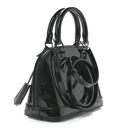 Louis Vuitton Vernis Alma BB Noir Magnetique 3 of 11