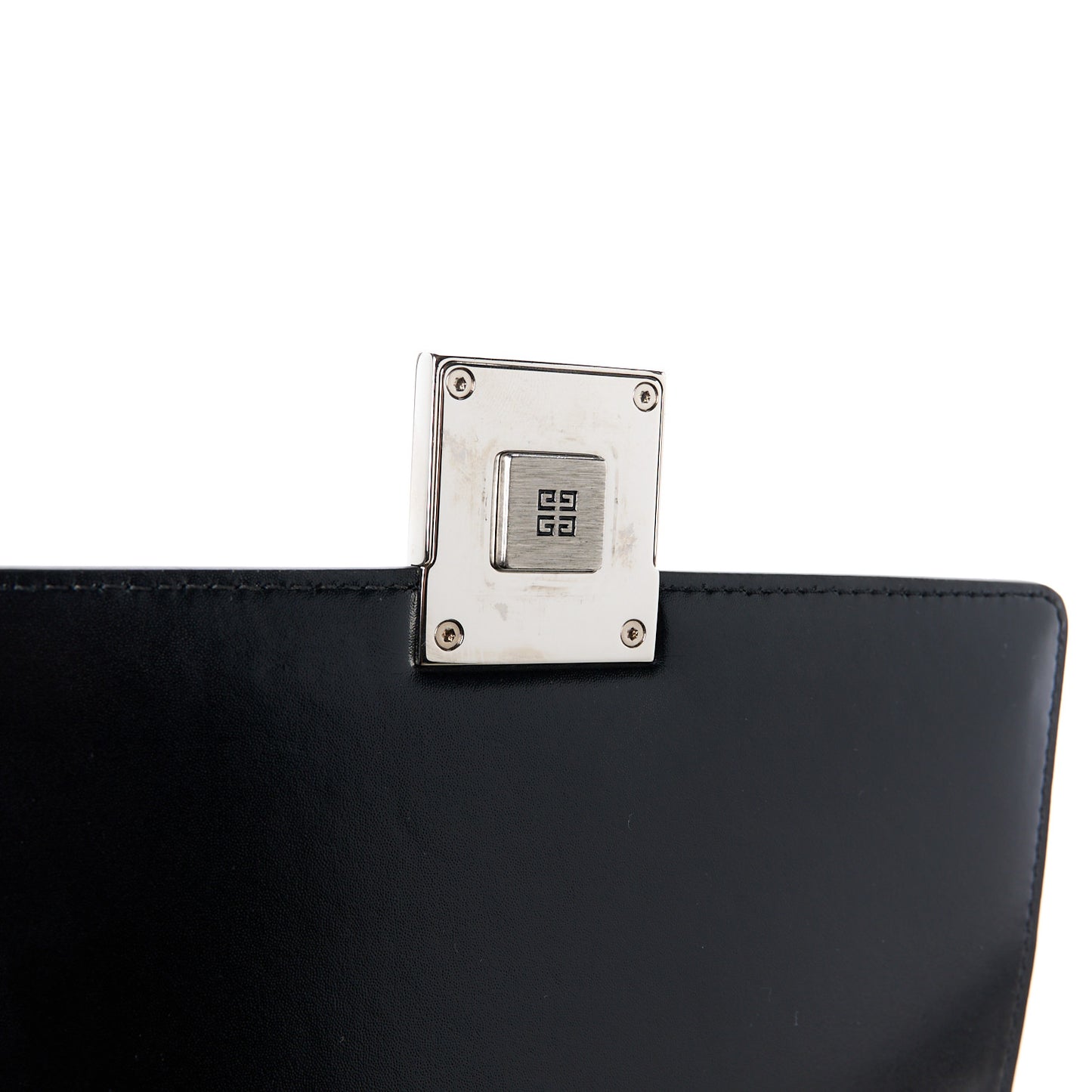 Box Calfskin Medium 4G Cube Chain Shoulder Bag Black