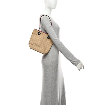 Gucci Monogram Small Eclipse Tote Red 2 of 14