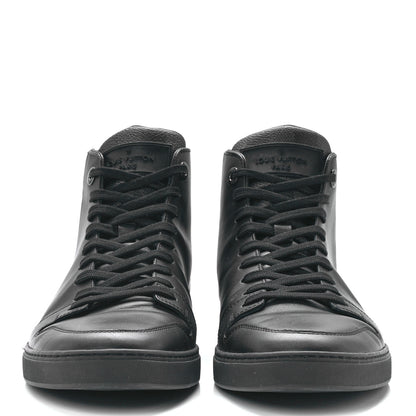 Louis Vuitton Calfskin Damier Graphite High Top Sneakers 8 Black 2 of 9