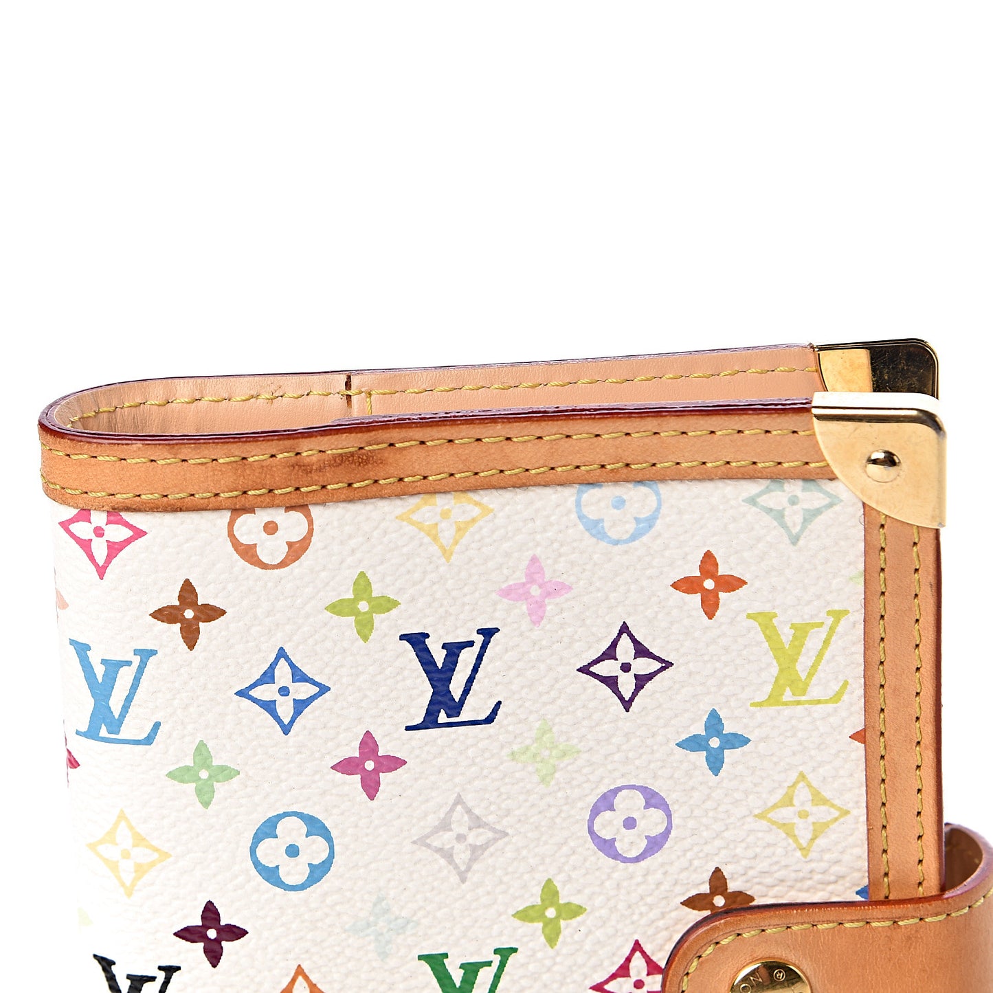 Monogram Multicolor Small Ring Agenda Cover White