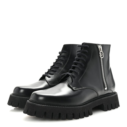 Gucci Calfskin Mens Novo Lug Sole Ankle Boots 9.5 Black 4 of 9