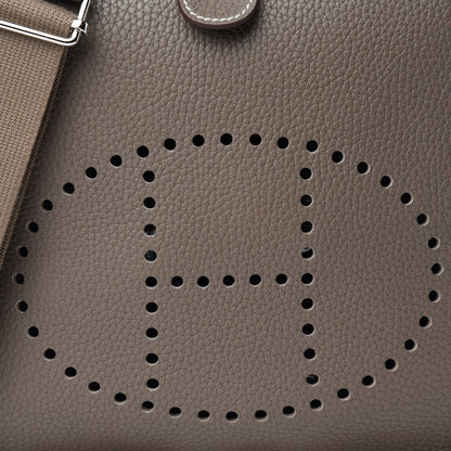 Hermes Taurillon Clemence Evelyne III PM Etoupe 10 of 11