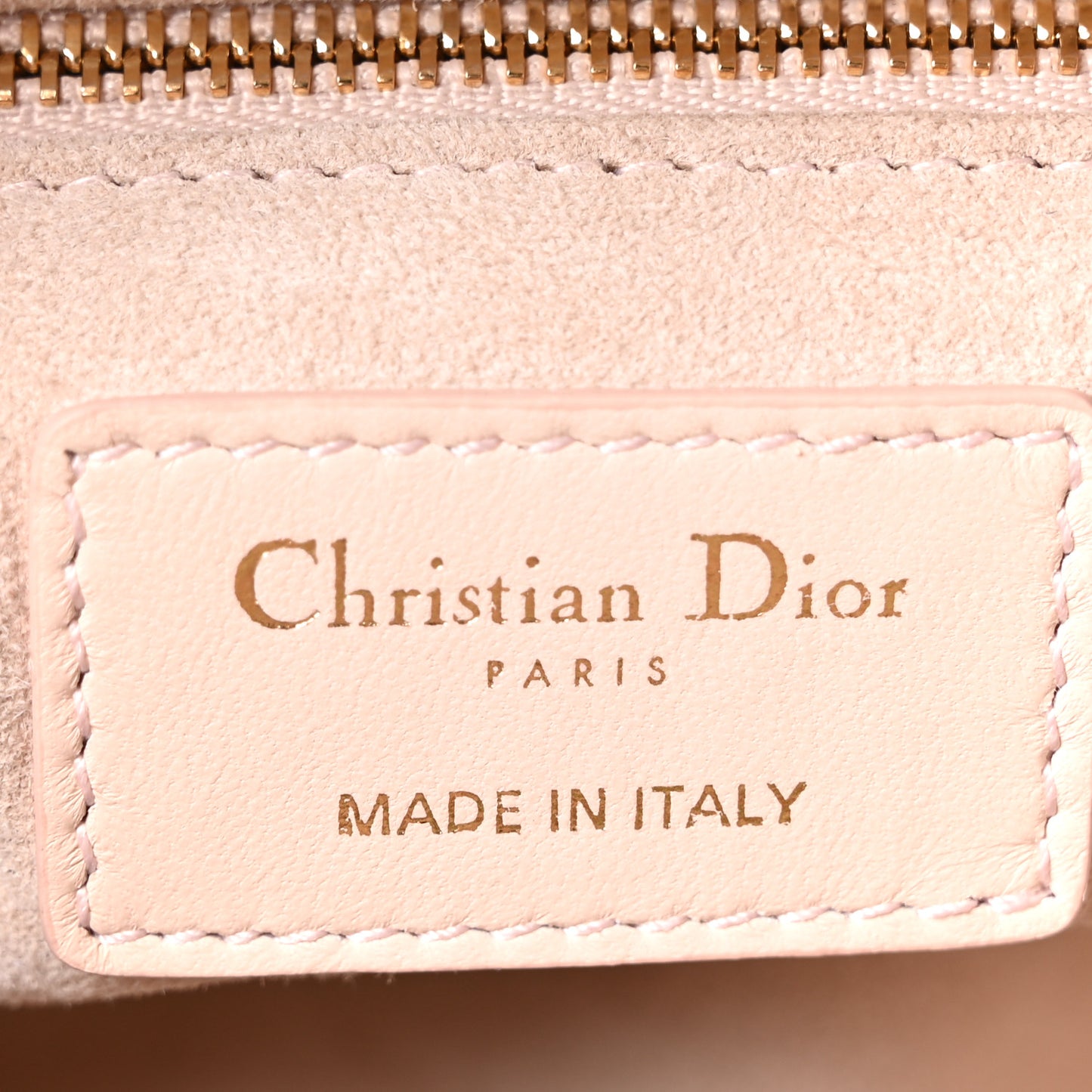 Lambskin Cannage Medium Lady Dior Light Pink