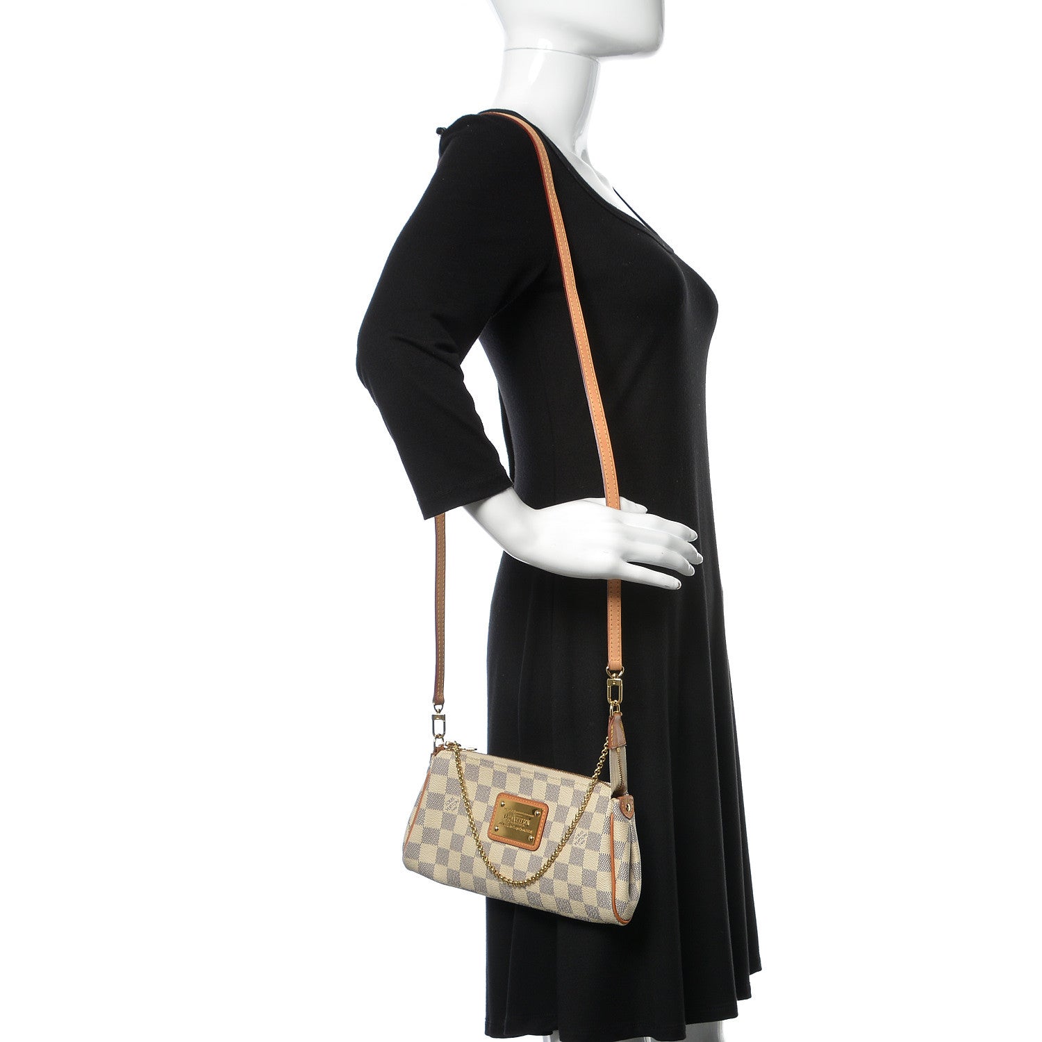 Louis Vuitton Damier Azur Eva Clutch 2 of 13