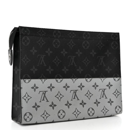 Louis Vuitton Monogram Eclipse Split Pochette Voyage MM 3 of 13