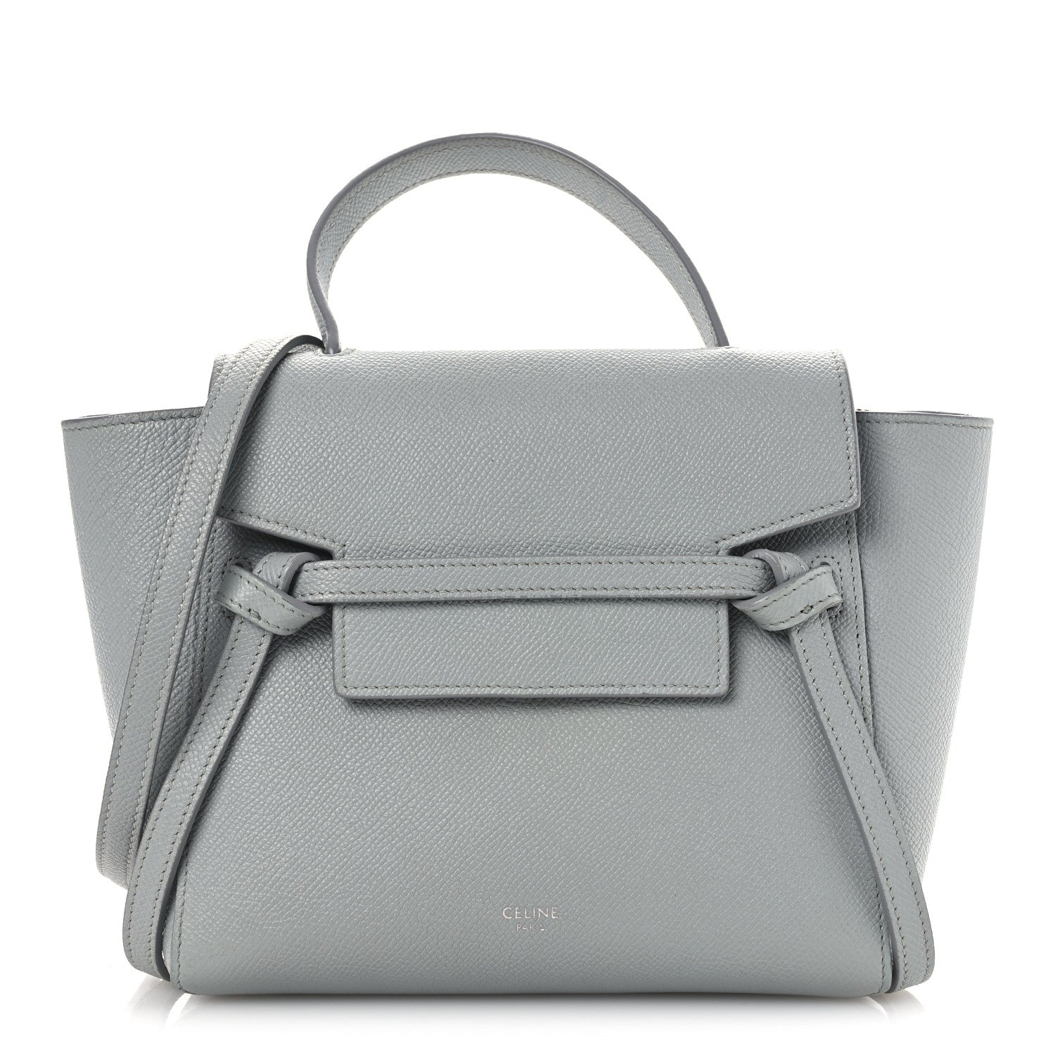 Celine Grained Calfskin Nano Belt Bag Mineral 1 of 13